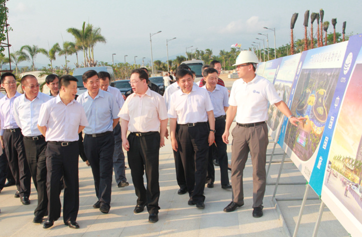 国资委副主任徐福顺一行 调研国旅集团三亚项目